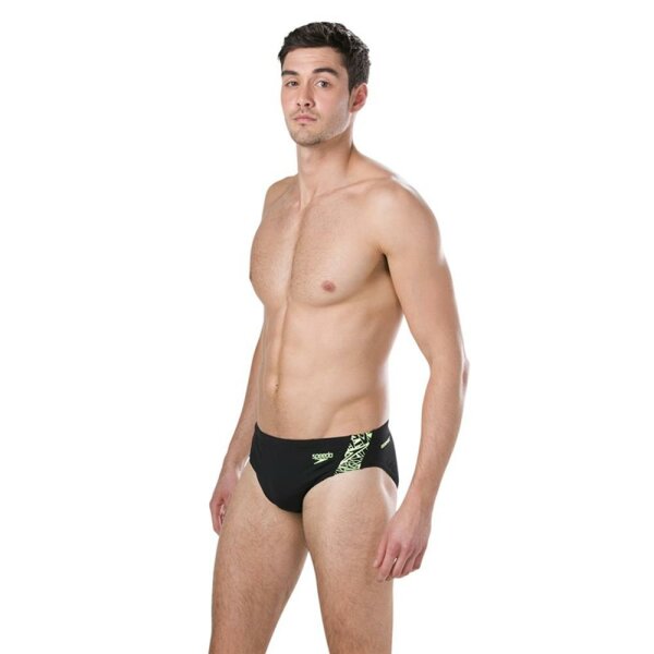 Badehose - Black/Yellow - 46