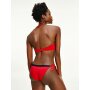 Tommy Hilfiger - Bikini A Fascia Con Ferretto E Logo - Primary Red - 070B