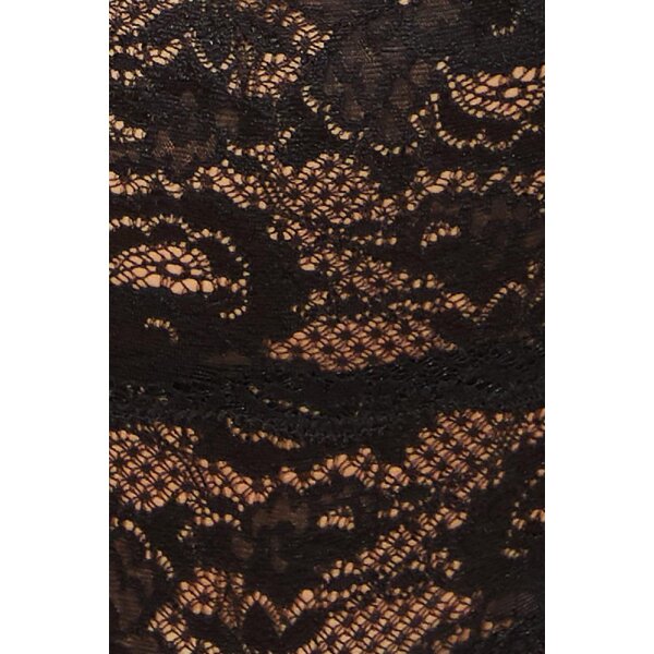 Never Say Never - Longline Plungie-Bralette - Black - M