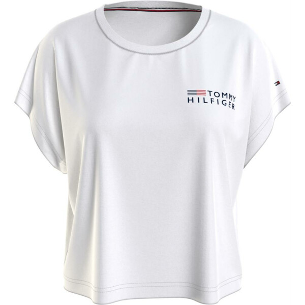 Tommy Hilfiger - T-Shirt In Tessuto Stretch Con Logo