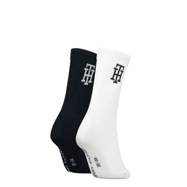 TH Women Sock 2P Monogram - white - 39-42