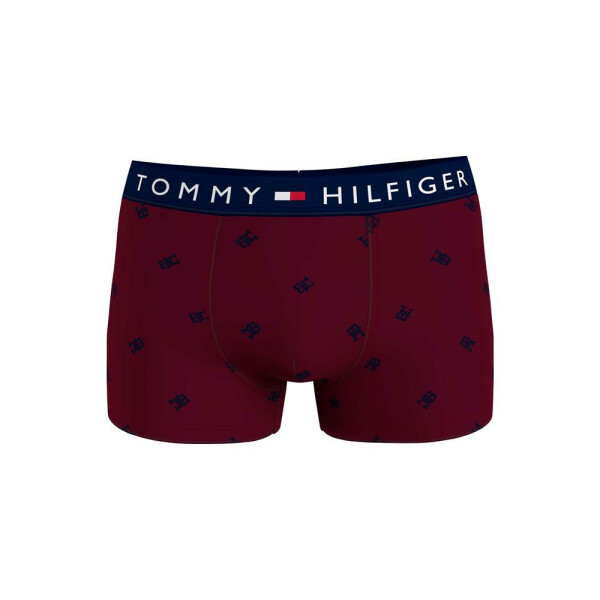 Tommy Hilfiger - Boxer aderenti TH monogram in jersey - Cmd Small Deep Rouge - M