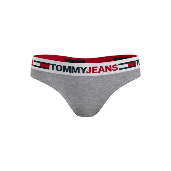 Tommy Jeans - String mit Logo-Taillenbund - light grey heather - XS