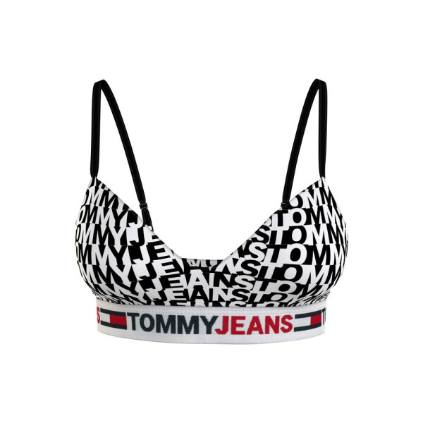 Tommy Jeans - Gepolstertes Bralette mit Logo-Unterbrustband - black - S