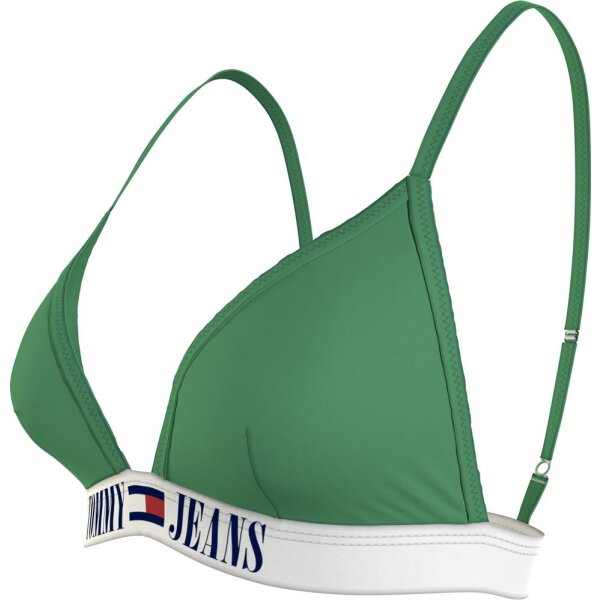 Tommy Jeans - Top Bikini archive a triangolo - Coastal Green - M