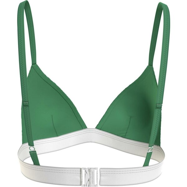 Tommy Jeans - Top Bikini archive a triangolo - Coastal Green - M