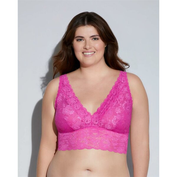 Never Say Never - Bralette extended plungie longline - victorian pink - XXXL