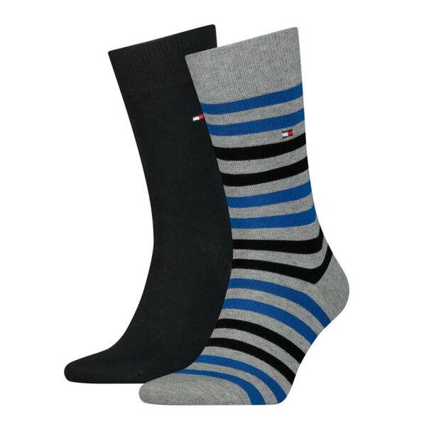Tommy Hilfiger - TH Men Duo Stripe Sock 2P - ultra blue - 43-46