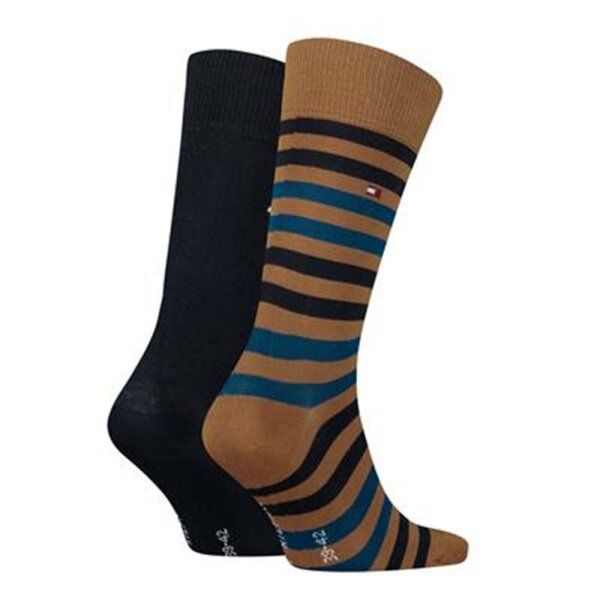 Tommy Hilfiger - TH Men Duo Stripe Sock 2P - desert khaki - 39-42