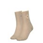 Tommy Hilfiger - TH Women Sock 2P Shiny Argyle - sand - 35-38