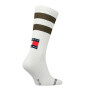 Tommy Hilfiger - TH Uni TJ Sock 1P Sport Stripe - white/olive green - 39-42