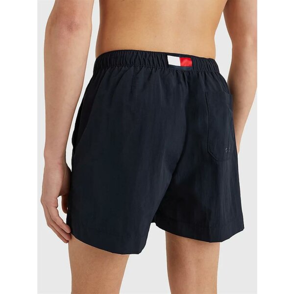 Tommy Hilfiger - costume shorts essential media lunghezza con lacci - Desert sky - XXL