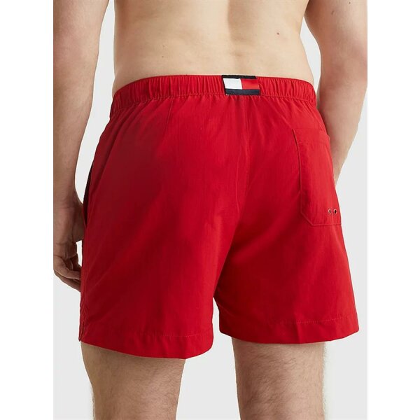 Tommy Hilfiger - Costume shorts essential media lunghezza con lacci - Primary Red - S