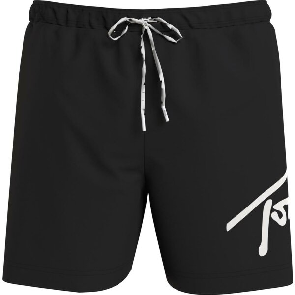 Tommy Jeans - Badeshorts mit Tunnelzug und Signatur-Logo - black - M