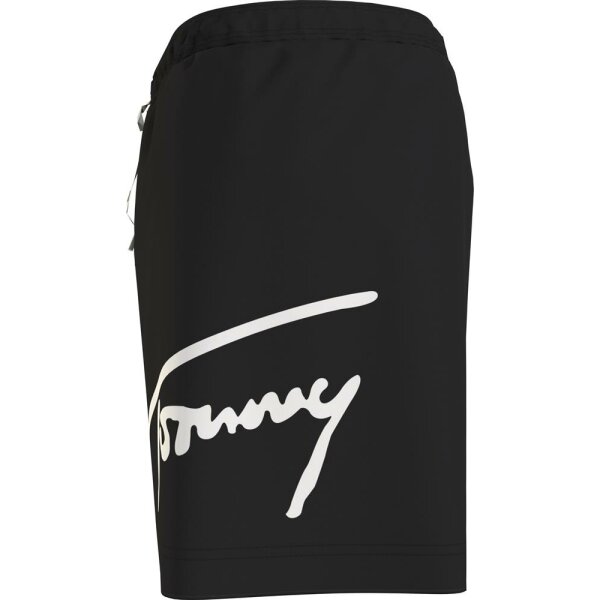 Tommy Jeans - Costume Shorts signature con lacci e logo - black - M