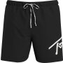 Tommy Jeans - Costume Shorts signature con lacci e logo - black - M
