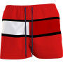 TOMMY HILFIGER - BADESHORTS MIT COLOR BLOCK-DESIGN - Primary Red - S