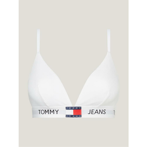 Tommy Jeans - Reggiseno a triangolo con logo - white - L