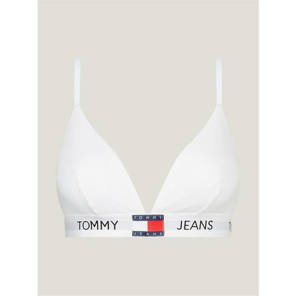 Tommy Jeans - Reggiseno a triangolo con logo - white - XS