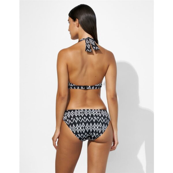 Zigzag Companions - Neckholder Bikini - black cream - 85B (44B)