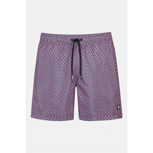 Retro Print - Boxershort - yacht blue - L