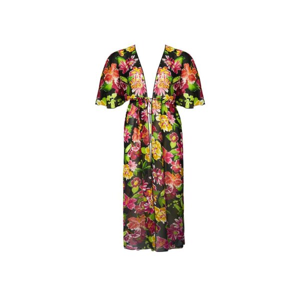 La Feminissima - Kimono lungo aperto - rose amethyste - M