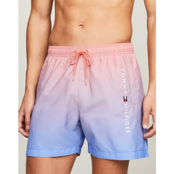 Tommy Hilfiger - Costume shorts original con motivo sfumato - ombre coral - S