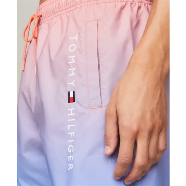 Tommy Hilfiger - Costume shorts original con motivo sfumato - ombre coral - S