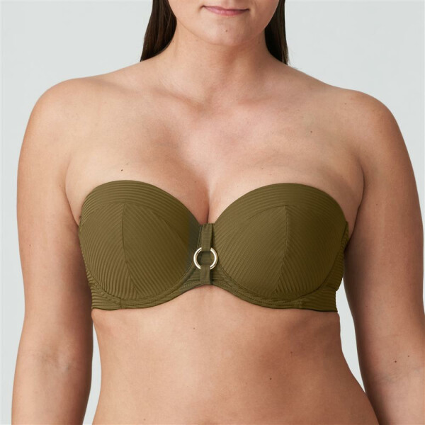 PrimaDonna Swim Sahara - Bikini imbottito senza spalline - olive - 085G