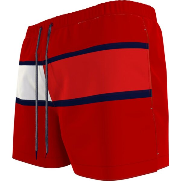 TOMMY HILFIGER - BADESHORTS MIT COLOR BLOCK-DESIGN - Primary Red - S