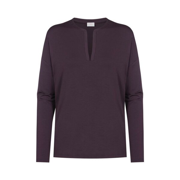 Pure Chic - T-Shirt langer Arm - perfect plum - XL