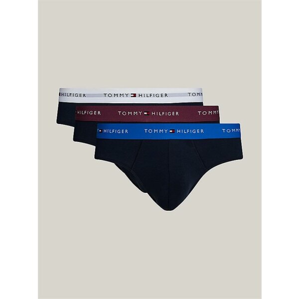 Tommy Hilfiger - 3er-Pack Slip - heritageplum/blue/white - L