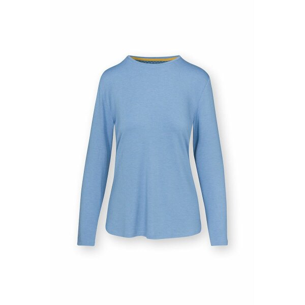 Tom - T-Shirt langarm - melee solid light blue - S