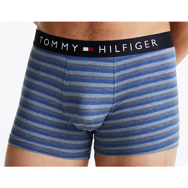 Tommy Hilfiger - 3 pack boxer aderenti Original con stampa - stripe/blue heather - S