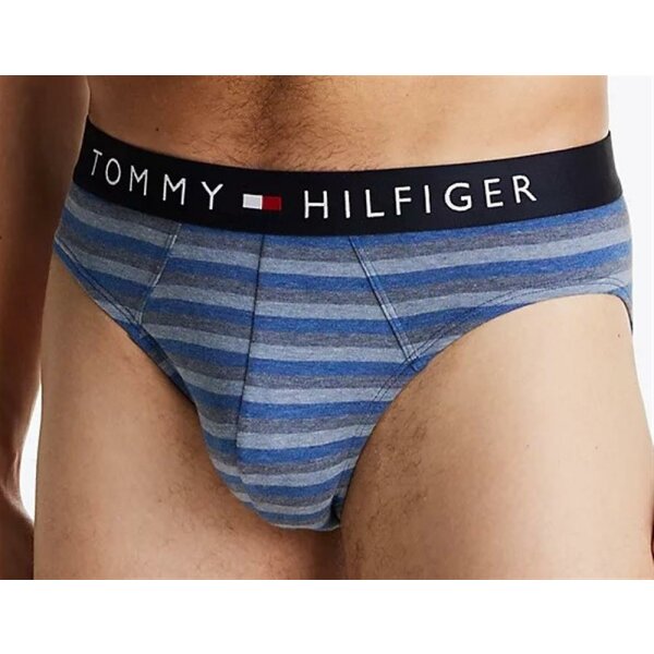 Tommy Hilfiger - 3er-Pack Original Slips mit Print - stripe/blue heather - M