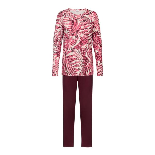 Tropics Leaves - Pyjama lang - french fuchsia - 40 (M)