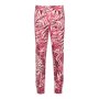 Tropics Leaves - Pyjama lang - french fuchsia - 40 (M)