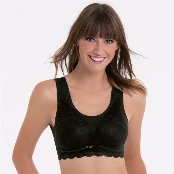 Esxsential Lace - Bralette mit gefütterten Cups - black - XL