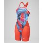 Speedo - Fastskin LZR Pure Valor 2.0 Openback Kneeskin - Flame Red / Picton Blue - 20