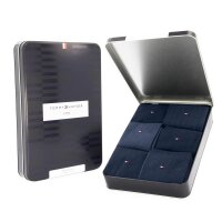 Tommy Hilfiger - TH MEN SOCK 6P TIN GIFTBOX BIRDSEYE