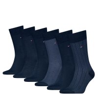 Tommy Hilfiger - TH MEN SOCK 6P TIN GIFTBOX BIRDSEYE