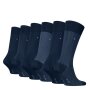 Tommy Hilfiger - TH MEN SOCK 6P TIN GIFTBOX BIRDSEYE - navy - 43-46