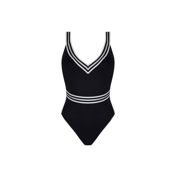 Flamme Nautique - Costume intero - noir silver - 080B