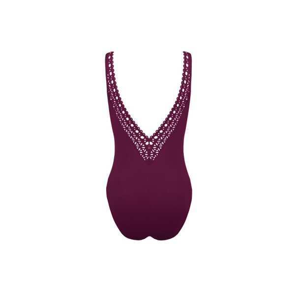 Ajourage Couture - Badanzug - Ajourage prune - 080D