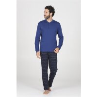 Julipet - Nogara - Pigiama serafino in caldo interlock di...